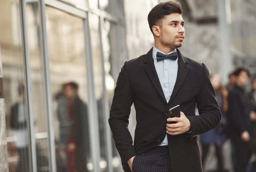 Garnitur męski czarny